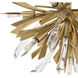 Vida LED 24 inch Burnished Gold Foyer Light Ceiling Light, Semi-Flush Mount