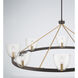 Noellea 8 Light 50 inch Dark Bronze and Legacy Brass Chandelier Ceiling Light