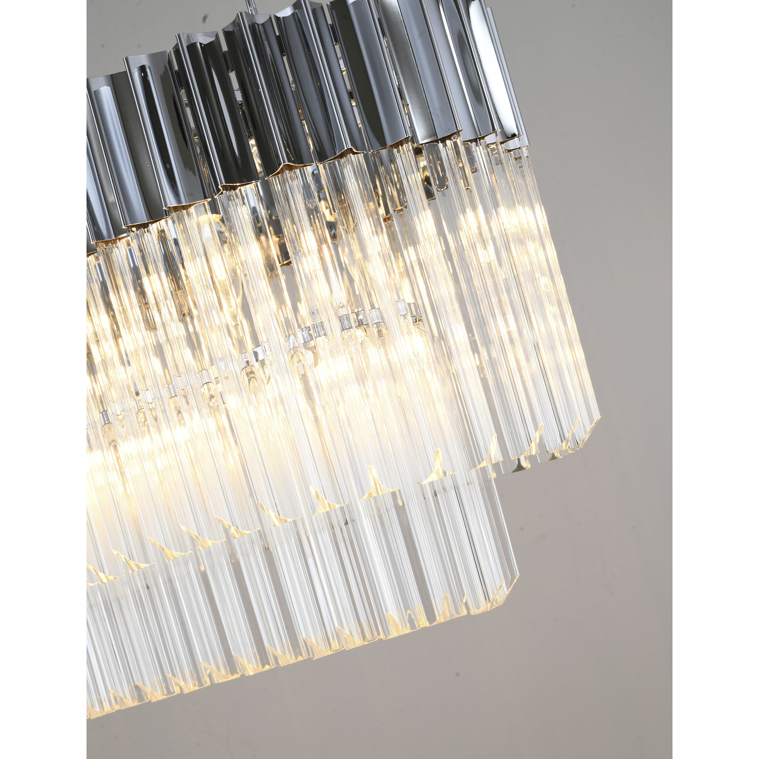 Canada 12 Light 12.6 inch Chrome Chandelier Ceiling Light