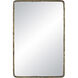 Ivory 36 X 24 inch Dark Antique Brushed Brass Wall Mirror
