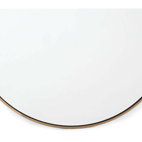 Hanging 36 X 36 inch Natural Brass Mirror, Circular