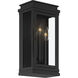 Lundon 3 Light 13 inch Black Outdoor Wall Light