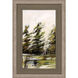 Evergreen Green and White and Brown and Beige Framed Art