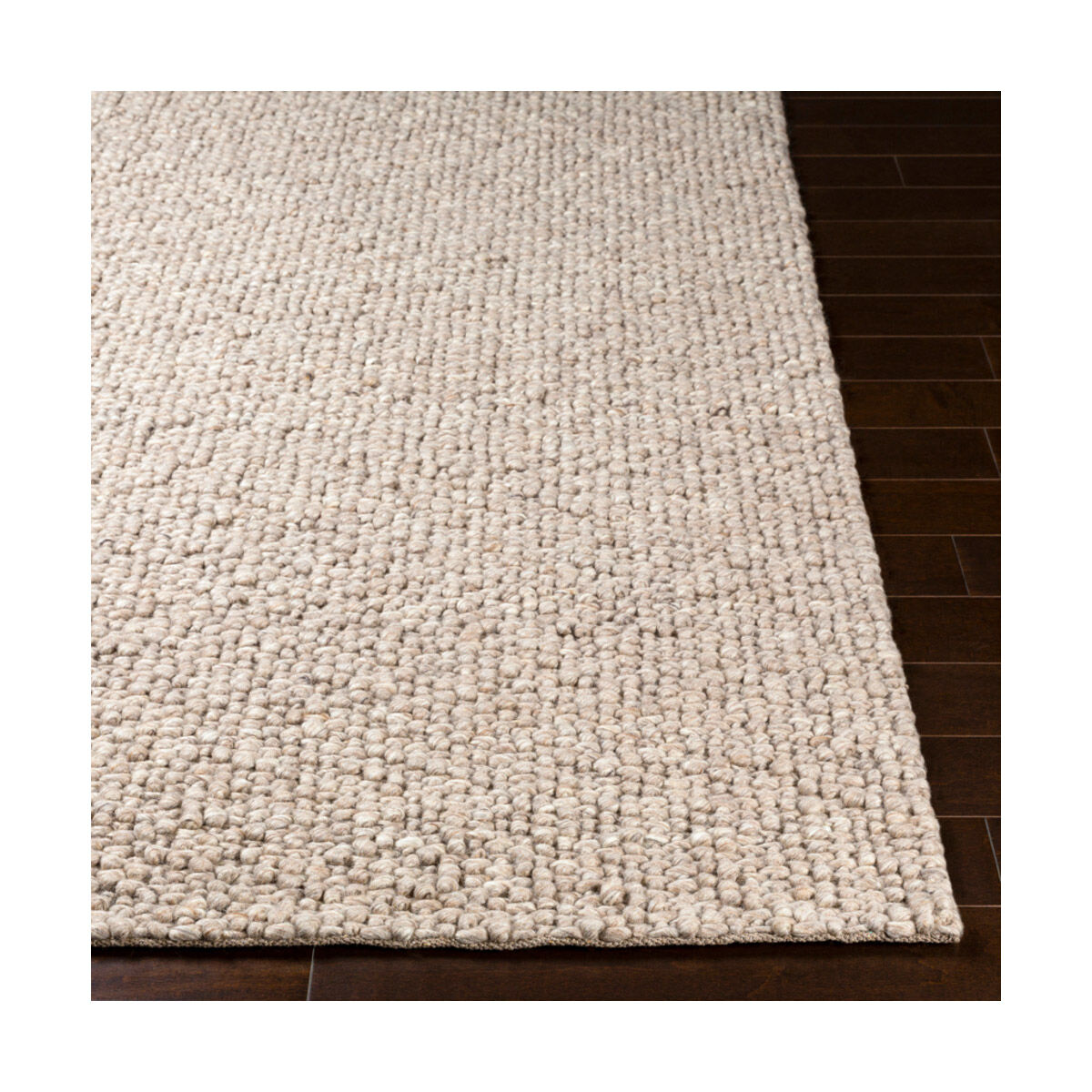 Neravan 36 X 24 inch Taupe/Cream Rugs, Rectangle