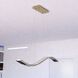 Edgewater LED 37.5 inch Gilded Brass Linear Chandelier Ceiling Light