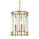 Haddon 4 Light 12 inch Aged Brass Pendant Ceiling Light