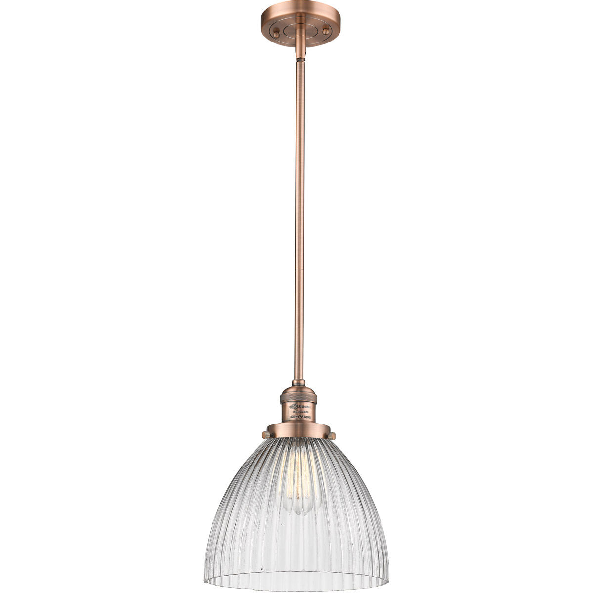 Franklin Restoration Seneca Falls 1 Light 10 inch Antique Copper Pendant Ceiling Light Franklin Restoration