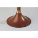 Rebecca 26 inch 100.00 watt Walnut Rubberwood with Antique Brass Accent Table Lamp Portable Light