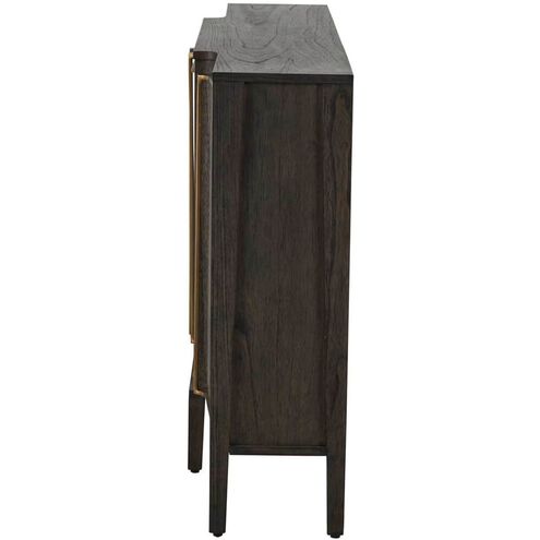 Fitzgerald Dark Grey Mindi / Dark Grey Burl / Stained Brass Cabinet