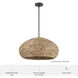 Cambria 3 Light 24 inch Matte Black Pendant Ceiling Light, Extra Large