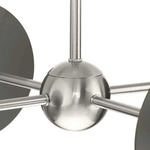 Trimble 4 Light 22.37 inch Brushed Nickel Chandelier Ceiling Light, Design Series