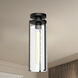 Alora Mood Belmont 1 Light 5.5 inch Clear Water Glass/Matte Black Flush Mount Ceiling Light