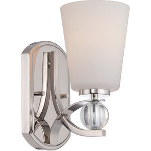 Connie 1 Light 10 inch Polished Nickel Vanity Light Wall Light