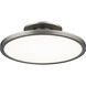 Twist-N-Lite LED 11 inch Brushed Nickel Semi-Flush Mount Ceiling Light, WAC Limited