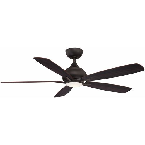 Doren 52 inch Dark Bronze with Cherry/Dark Walnut Blades Indoor/Outdoor Ceiling Fan