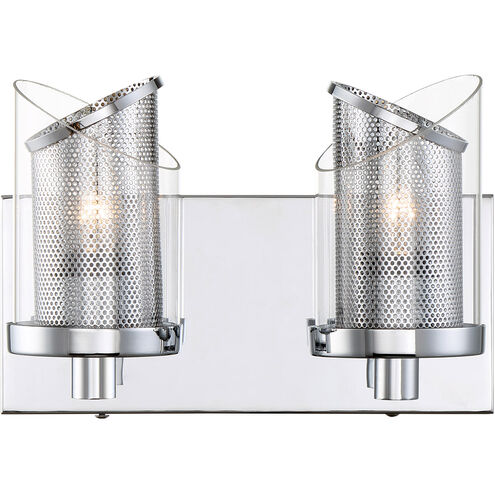 So Inclined 2 Light 10.88 inch Chrome Bath Vanity Wall Light