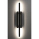 Mono 1 Light 38 inch Black Outdoor Wall Sconce