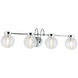 Ridge Wall Sconce Wall Light in Chrome and Clear