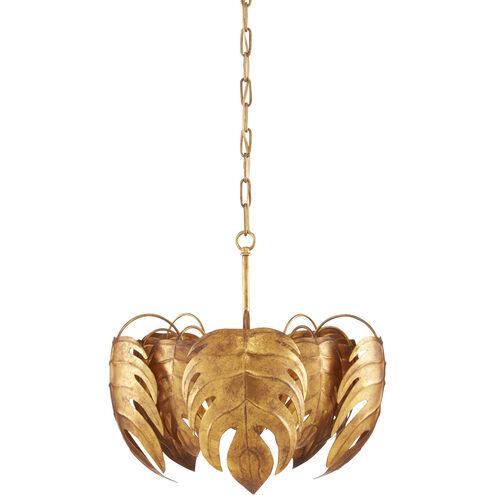 Irvin 1 Light 19 inch Vintage Gold Pendant Ceiling Light, Convertible to Semi-Flush