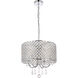 Elise 4 Light 17 inch Chrome Pendant Ceiling Light
