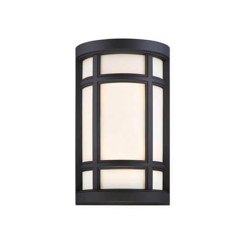 Logan Square 2 Light 8 inch Black ADA Wall Sconce Wall Light, Interior/Exterior