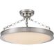 Cameron 1 Light 24 inch Polished Nickel Semi-Flush Mount Ceiling Light