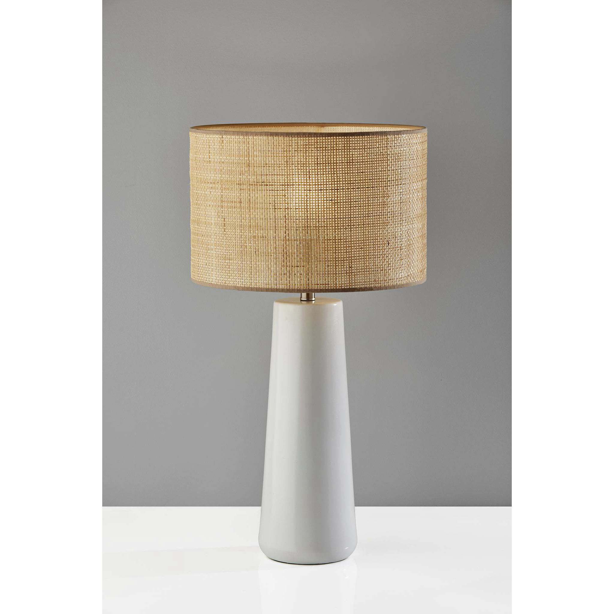 Sheffield 30 inch 150.00 watt White Table Lamp Portable Light, Tall