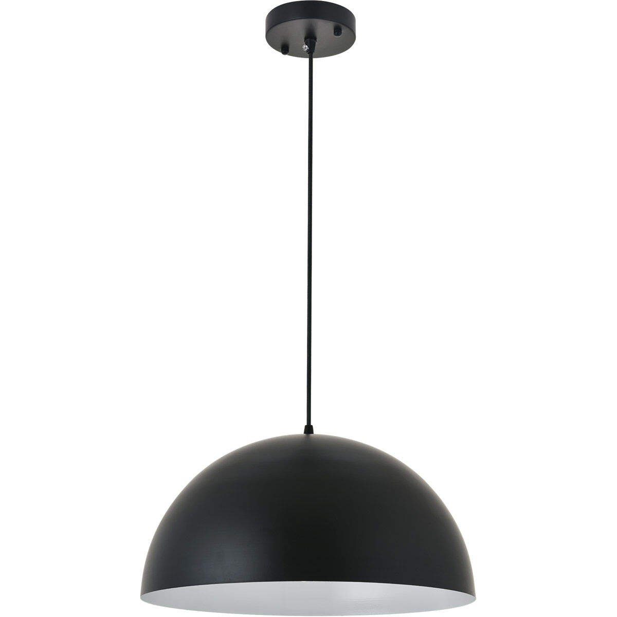 Forte 1 Light 16 inch Black Pendant Ceiling Light