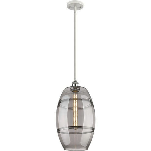 Ballston Vaz 1 Light 10 inch White Polished Chrome Stem Hung Mini Pendant Ceiling Light
