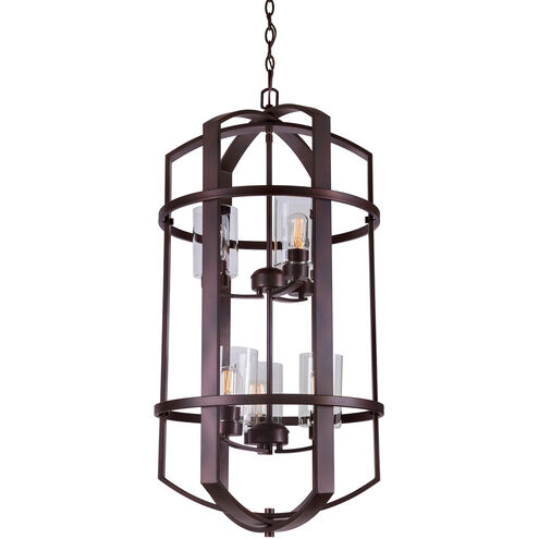 Hyde 6 Light 19 inch Antique Bronze Foyer Pendant Ceiling Light