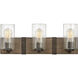 Sawyer 3 Light 22 inch Sequoia with Iron Rust Vanity Light Wall Light