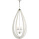 Arietta 4 Light 20.25 inch Contemporary Silver Leaf Chandelier Ceiling Light