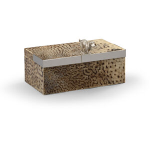 Chelsea House 9 inch Natural/Silver Plated Decorative Box