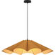 Delfina 1 Light 23.6 inch Black Pendant Ceiling Light in Petribi/Ash, 24 in, WEP Collection