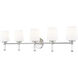Henri 5 Light 42 inch Brushed Nickel Bathroom Vanity Wall Light