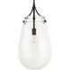 Dewdrop 1 Light 13.5 inch Matte Black Pendant Ceiling Light