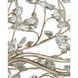 Crystal Bud 3 Light 18 inch Silver Granello Chandelier Ceiling Light, Small