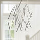 Chute LED 50 inch Black Multi Pendant Ceiling Light