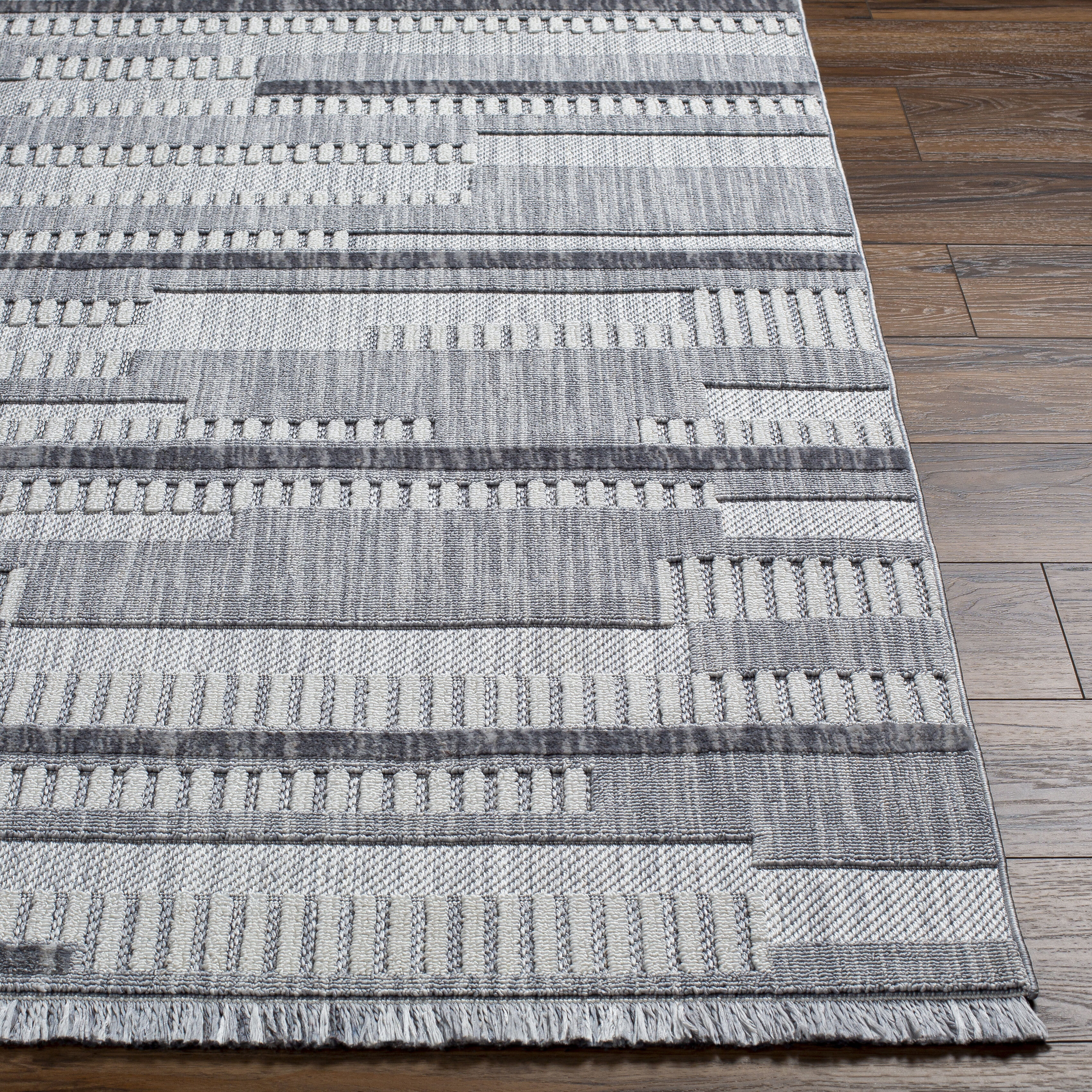 Broadway 120 X 94 inch Light Grey Rug, Rectangle
