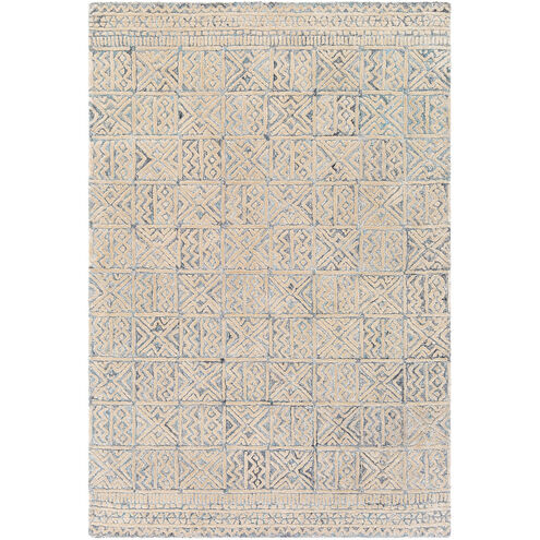 Montclair 72 X 48 inch Sky Blue/Khaki/White/Denim/Black/Medium Gray Rugs, Rectangle