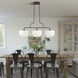 Manorwood 3 Light 49 inch Bronze Linear Chandelier Ceiling Light
