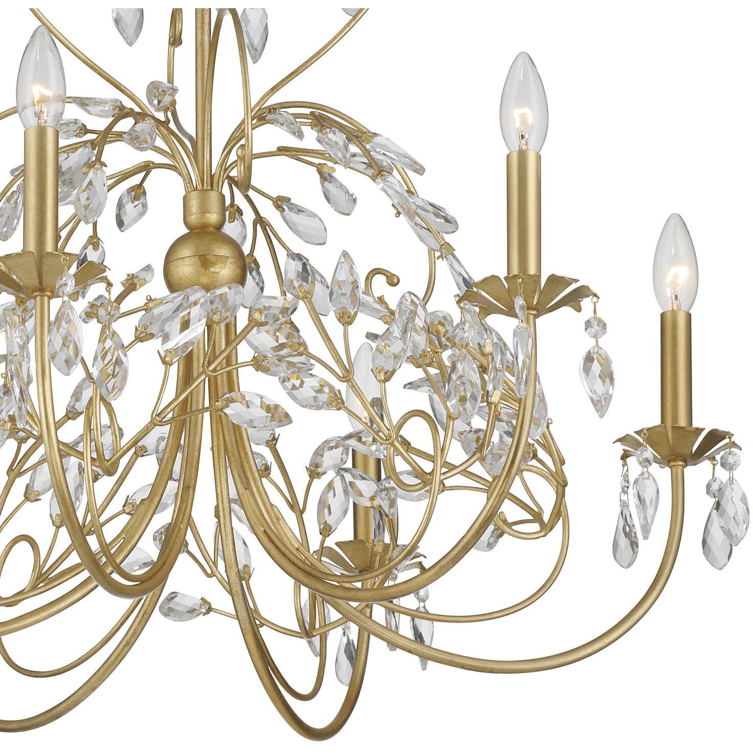 Sadie 6 Light 29 inch Antique Gold Chandelier Ceiling Light