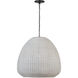 Chapman & Myers Kokomo LED 30 inch Bronze Domed Pendant Ceiling Light