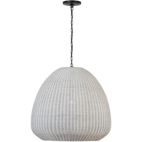 Chapman & Myers Kokomo LED 30 inch Bronze Domed Pendant Ceiling Light