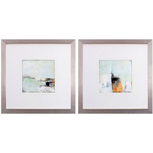 Abstract Collection Turquoise Framed Art