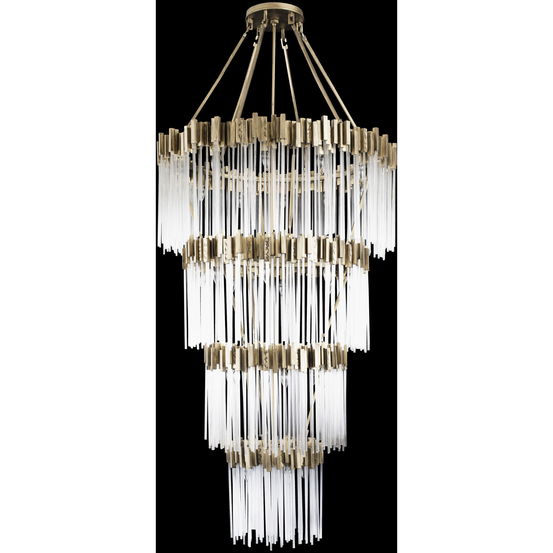 Matrix 30 Light 40 inch Havana Gold Chandelier Ceiling Light