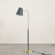 Georgann 52 inch 15.00 watt Aged Brass/Soft Studio Green Floor Lamp Portable Light