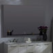 Skylight 48 X 48 inch Black LED Lighted Mirror, Vanita by Oxygen