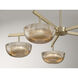 Hubbard LED 38 inch Noble Brass Chandelier Ceiling Light