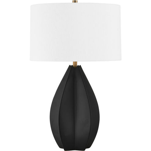 Mineral 25.75 inch 60.00 watt Patina Brass/Black Oxide Table Lamp Portable Light